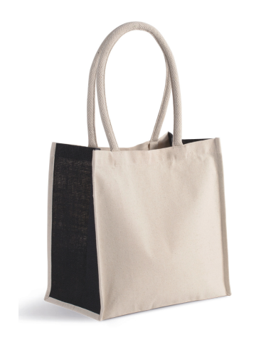 K-KI0255-COTTON / JUTE TOTE BAG - 17L